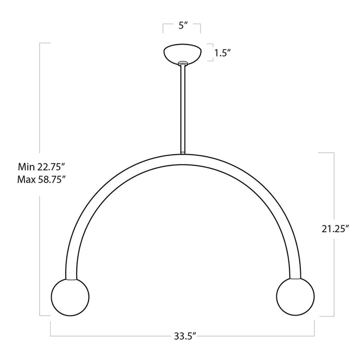 Happy Pendant Large - Polished Nickel