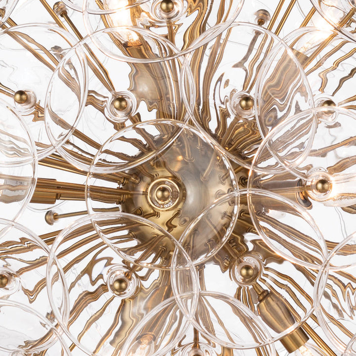 Poppy Glass Chandelier Small - Clear