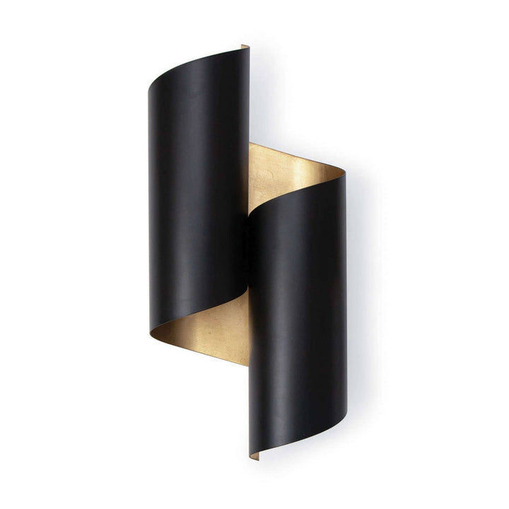 Folio Sconce - Black and Gold