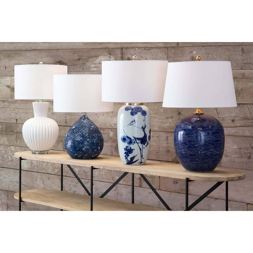 Madrid Ceramic Table Lamp - White