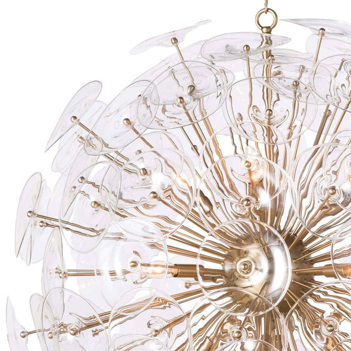 Poppy Glass Chandelier Large - Clear