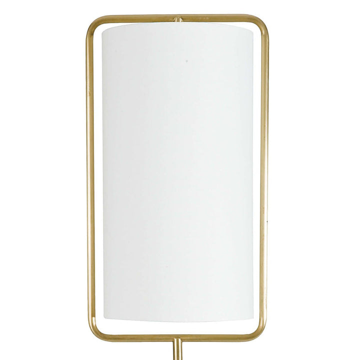 Geo Rectangle Table Lamp - Natural Brass