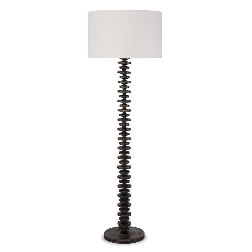 Fishbone Floor Lamp - Ebony