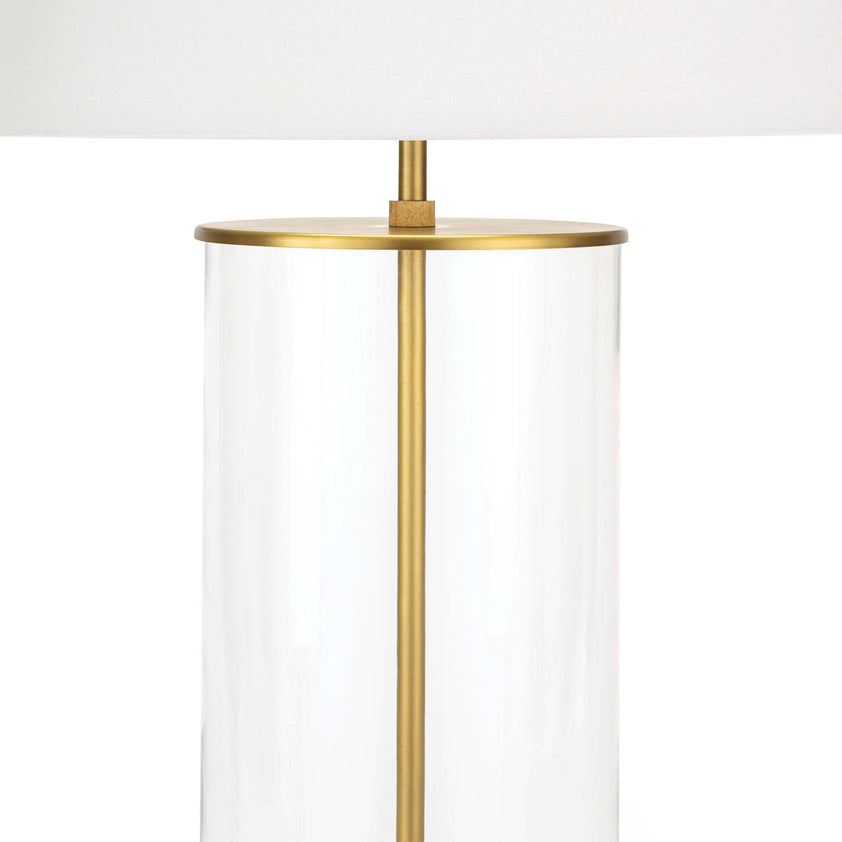 Magelian Glass Table Lamp - Natural Brass