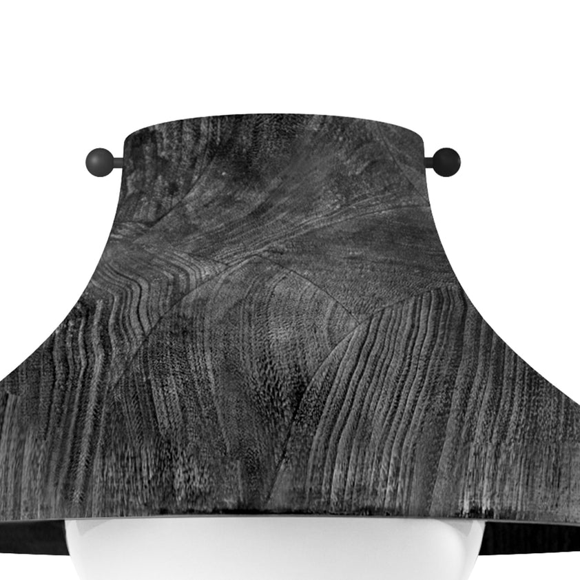 Surfside Wood Flush Mount - Ebony