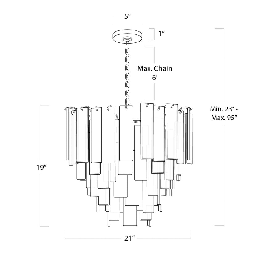 Glacier Chandelier Small