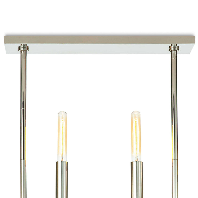 Wolfe Linear Chandelier - Polished Nickel