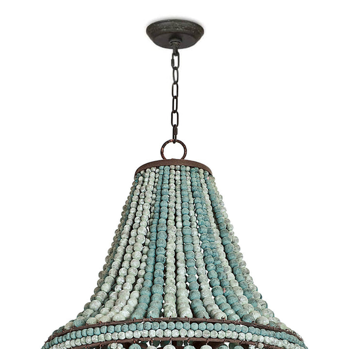 Malibu Chandelier - Weathered Blue