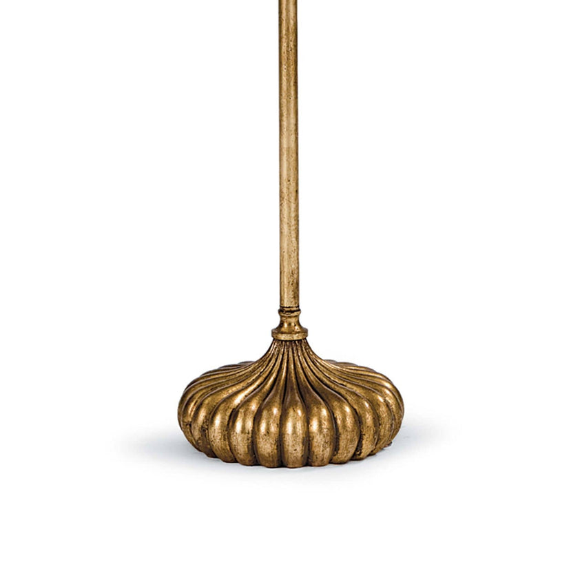 Clove Stem Floor Lamp - Antique Gold Leaf