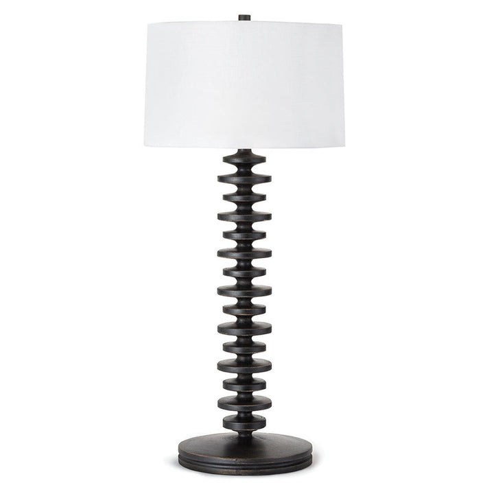 Fishbone Buffet Table Lamp - Ebony