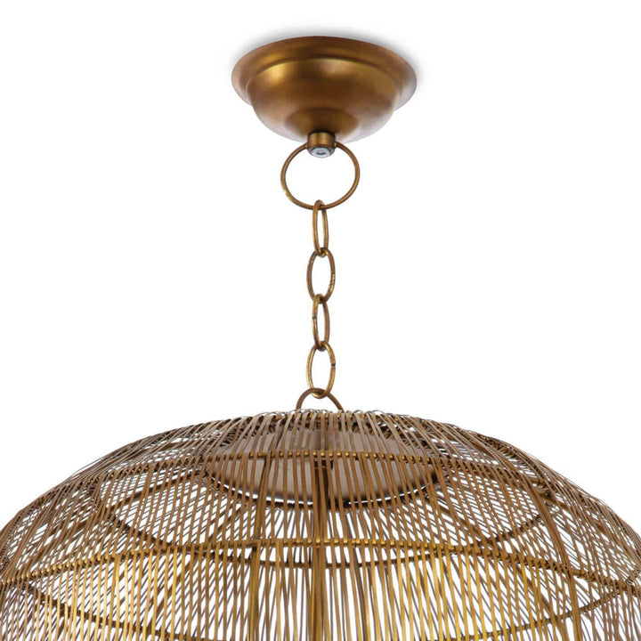 Fresco Metal Pendant - Brass