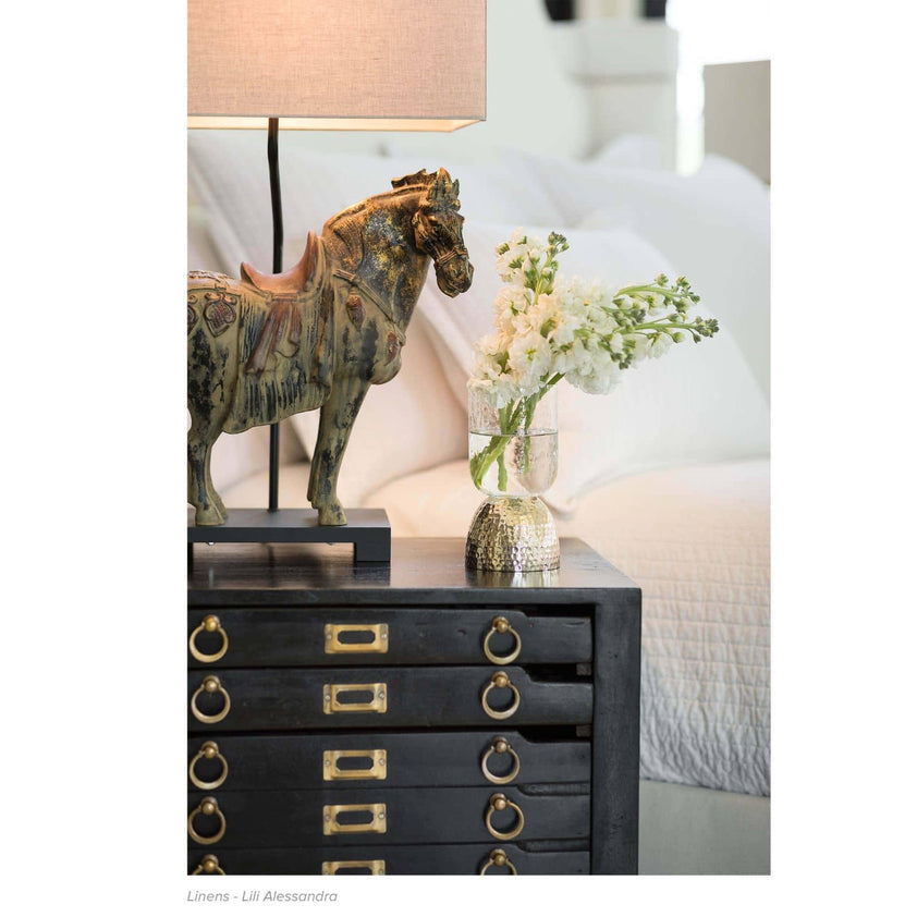 Dynasty Horse Table Lamps Pair