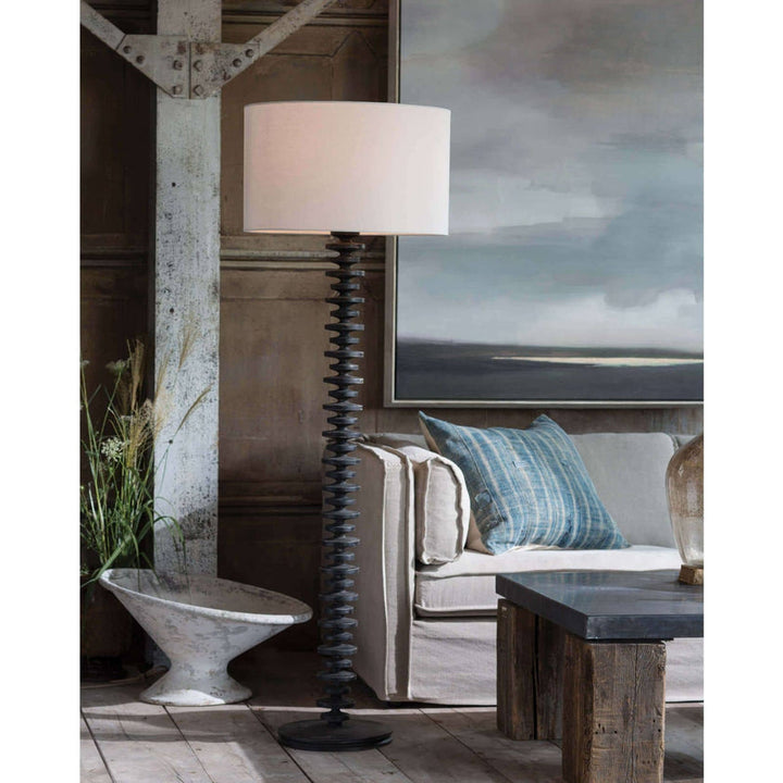 Fishbone Floor Lamp - Ebony