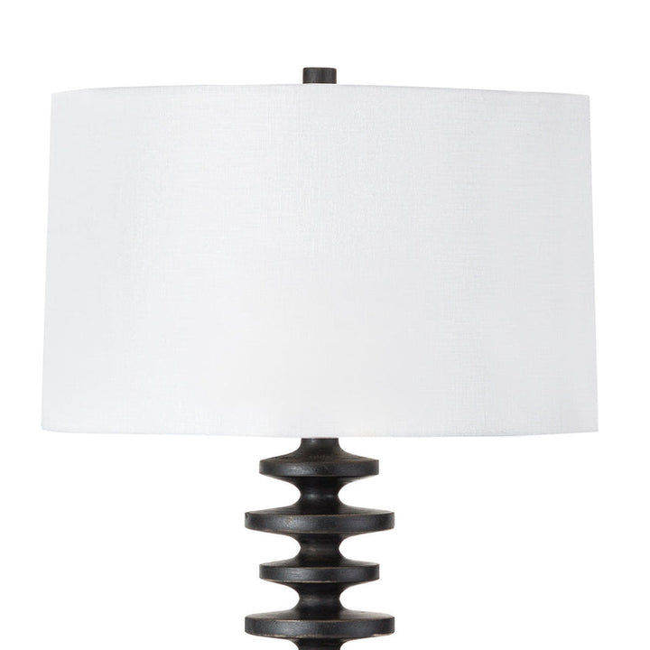 Fishbone Buffet Table Lamp - Ebony