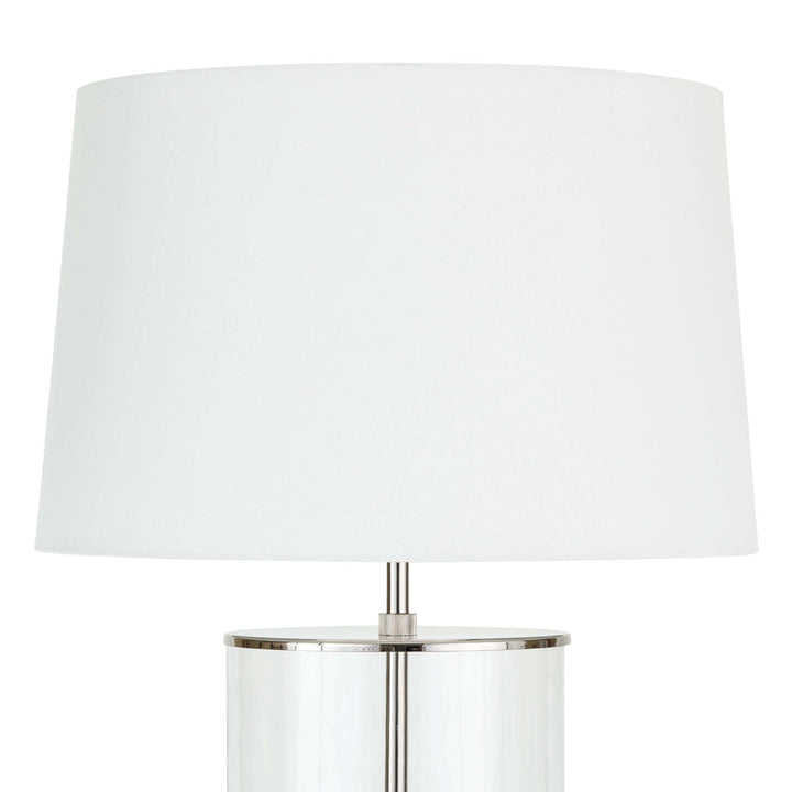 Magelian Glass Table Lamp - Polished Nickel