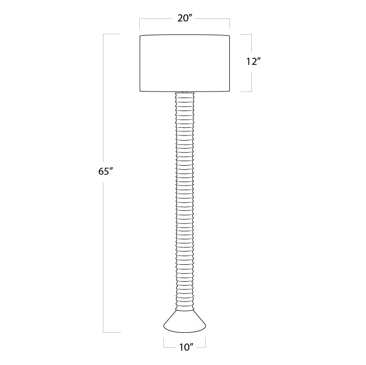 Nabu Metal Floor Lamp - White