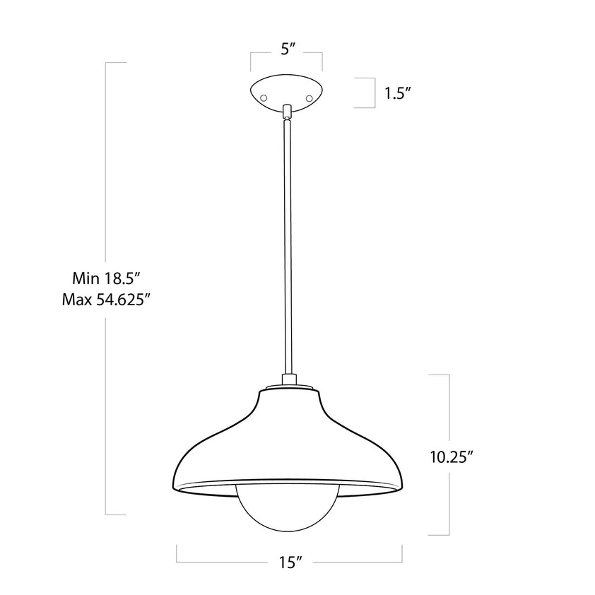 Surfside Wood Pendant - Ebony