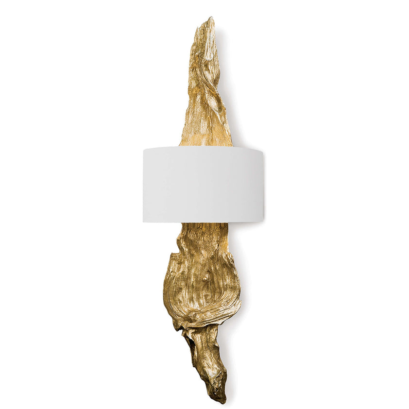 Driftwood Sconce - Antique Gold Leaf