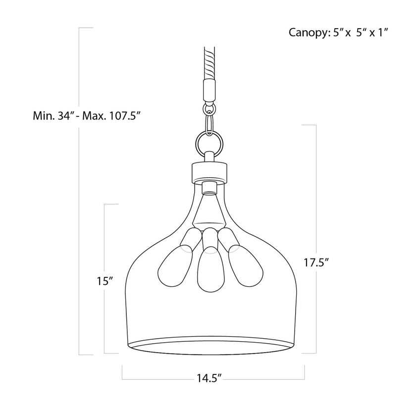 Demi John Pendant Large