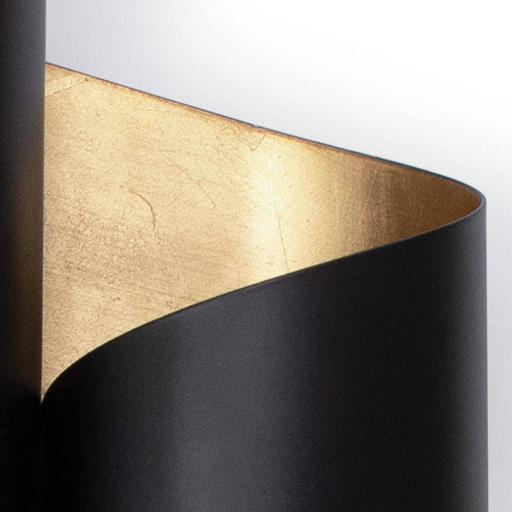 Folio Sconce - Black and Gold