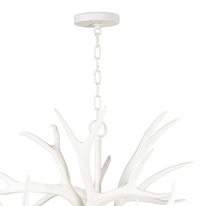 Antler Chandelier - White