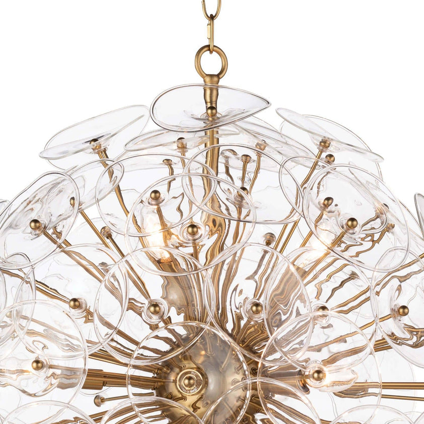 Poppy Glass Chandelier Small - Clear