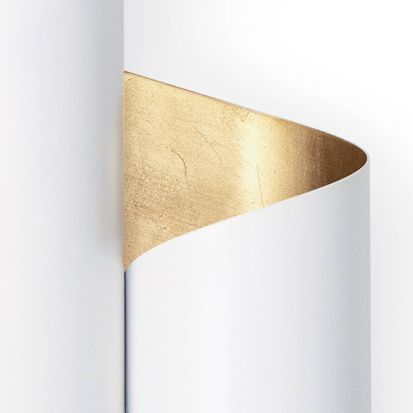 Folio Sconce - White and Gold