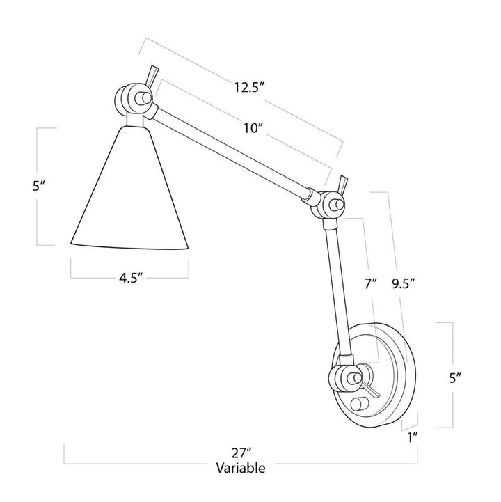 Sal Task Sconce - Oil Rubbed Bronze