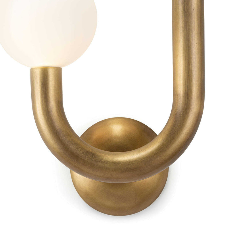 Happy Sconce Left Side - Natural Brass