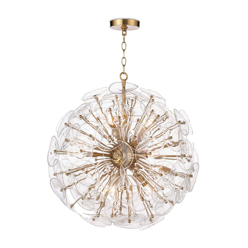 Poppy Glass Chandelier Small - Clear