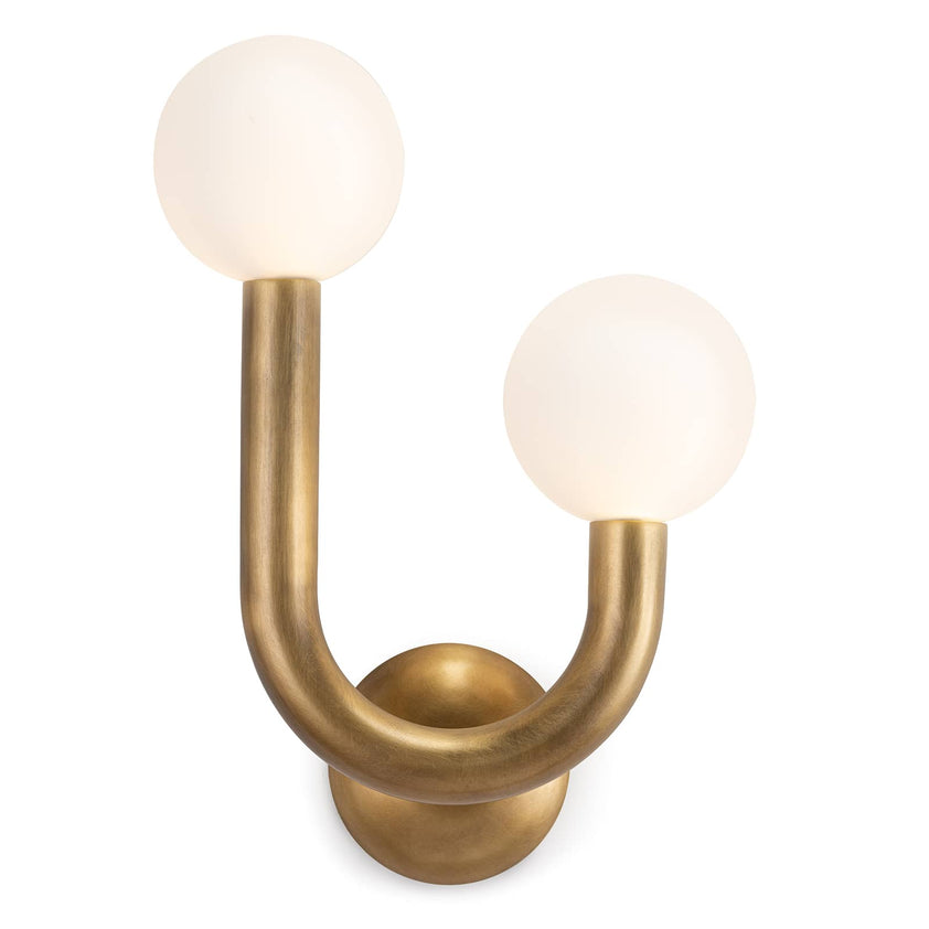 Happy Sconce Right Side - Natural Brass