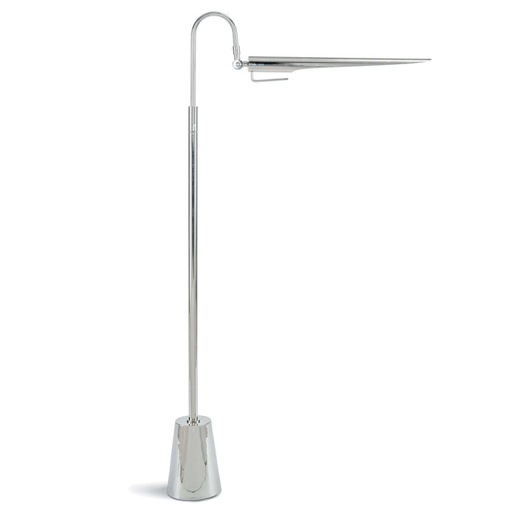 Raven Floor Lamp - Polished Nickel