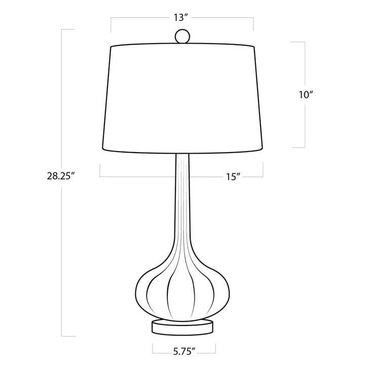 Milano Table Lamp - Snow