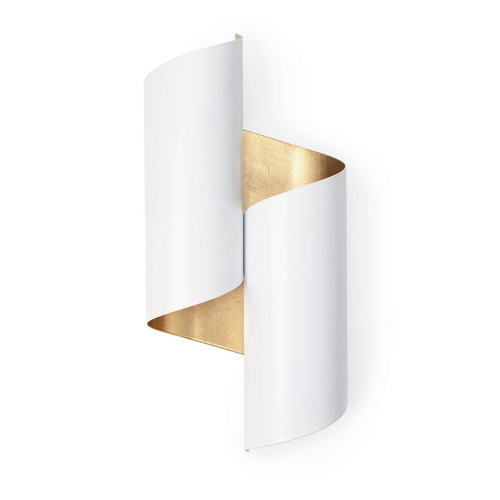 Folio Sconce - White and Gold