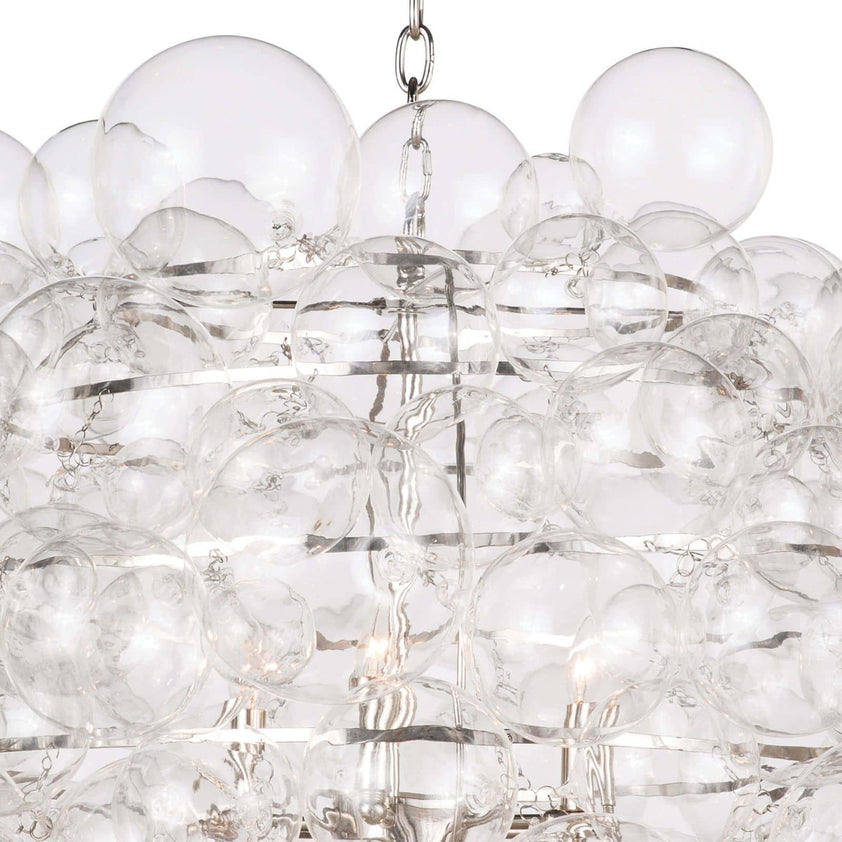 Nimbus Glass Chandelier - Clear