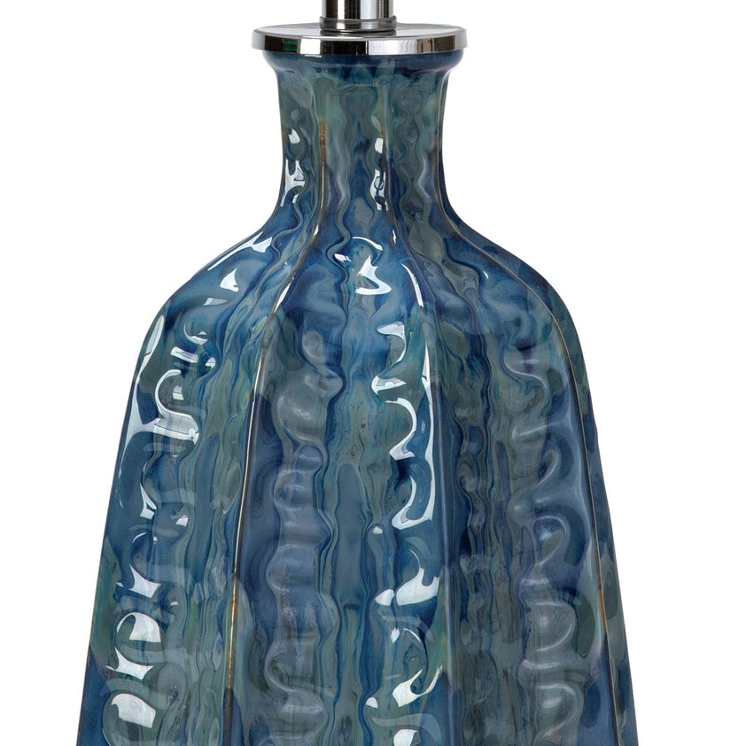 Antigua Ceramic Table Lamp - Blue