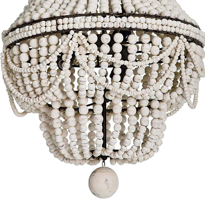 Malibu Chandelier - Weathered White