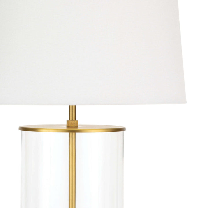 Magelian Glass Table Lamp - Natural Brass