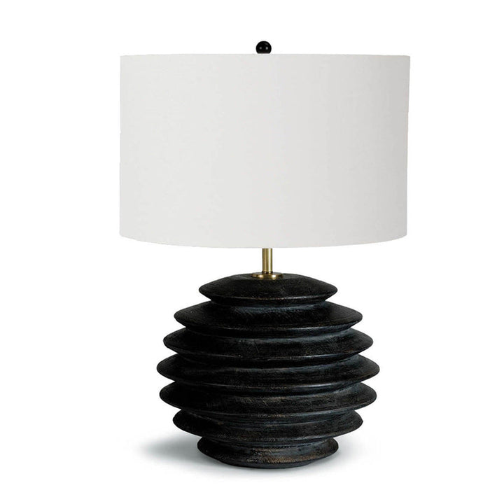 Accordion Table Lamp Round - Ebony