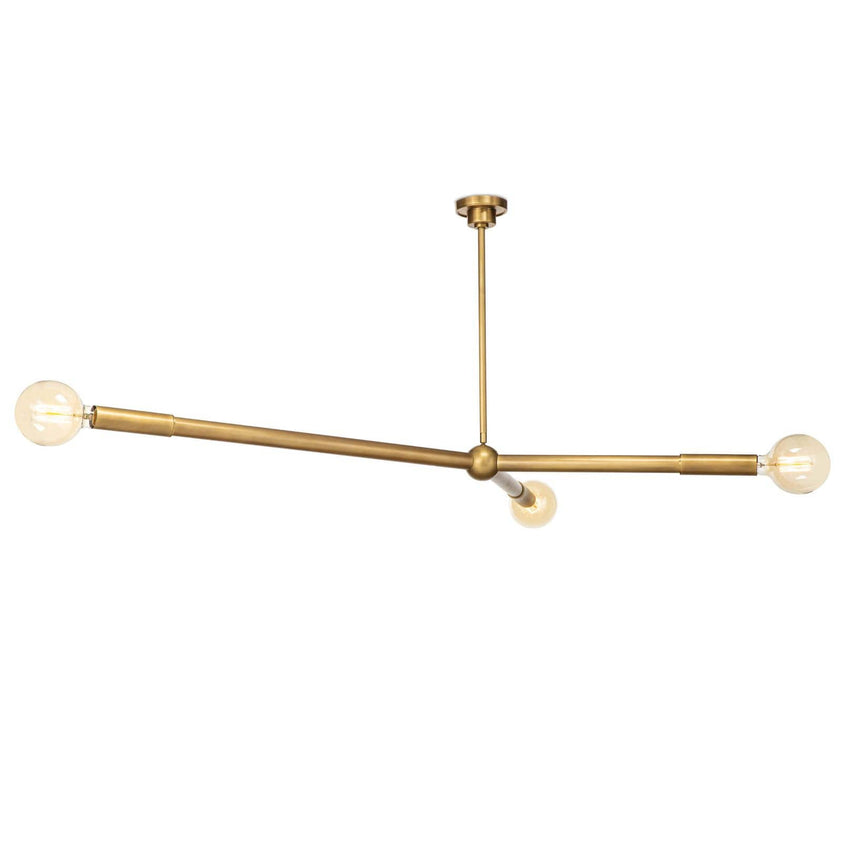 Talon Chandelier - Natural Brass