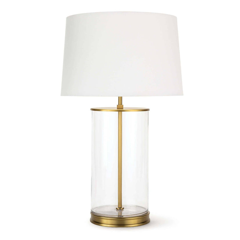 Magelian Glass Table Lamp - Natural Brass